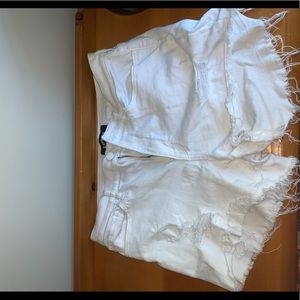 Express White Denim Size 14 Shorts
